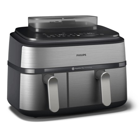 Philips 5000 Series NA555 Airfryer Dual Basket Airfryer 2750W Sølv